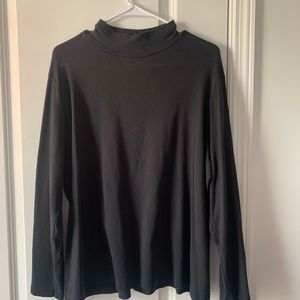 Black 2x mock turtleneck